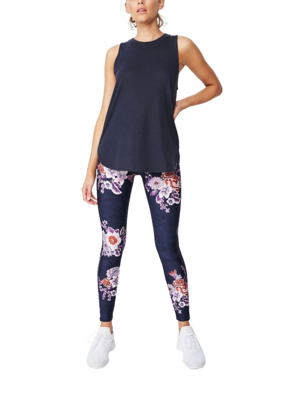 Cotton on Juniors Active Curve Hem Tank Top
